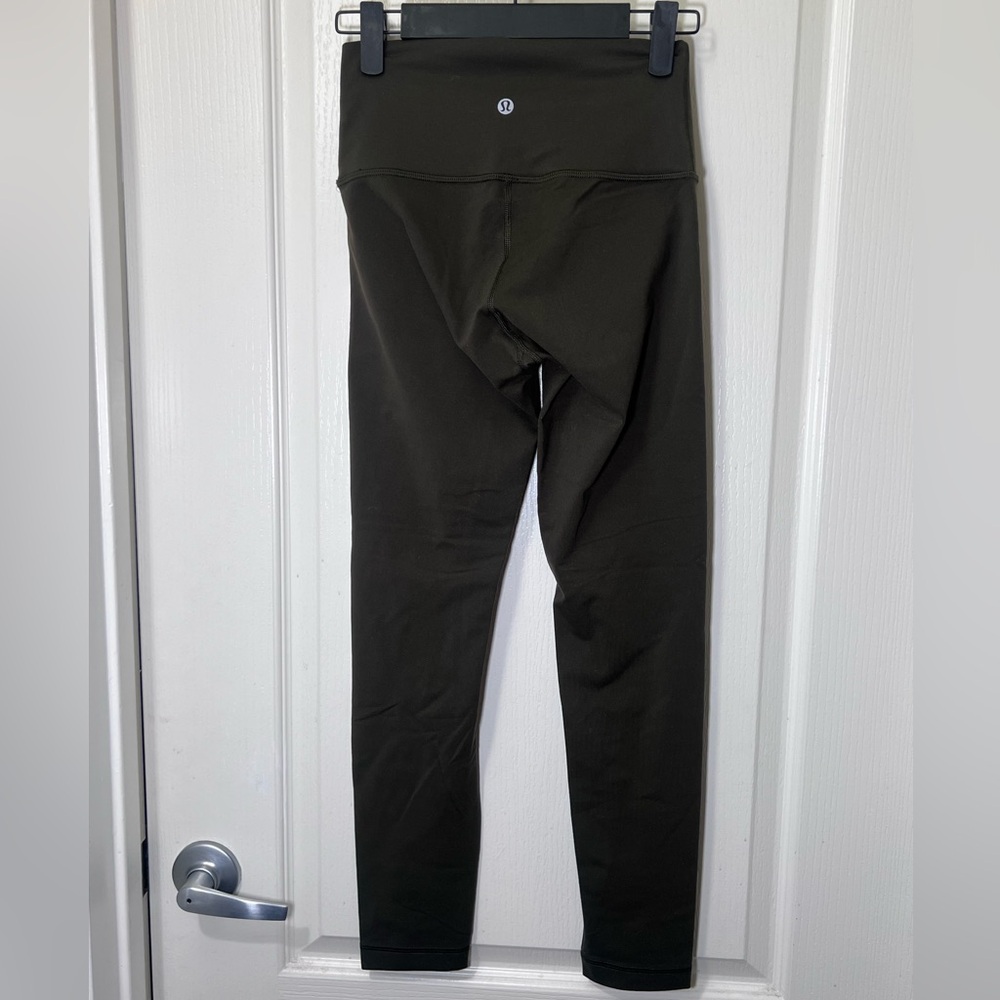 Women's Dark Olive Green Leggings - Picture 5 of 5